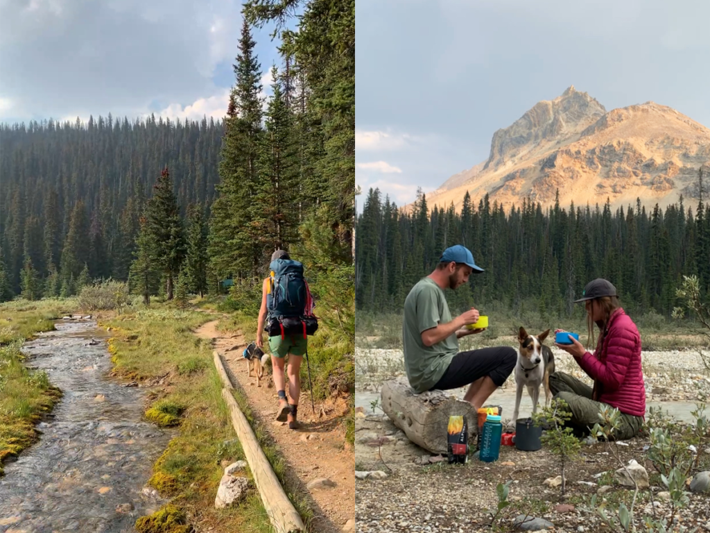 Hiking to Little Yoho Valley Campground on the Iceline Trail in Yoho National Park