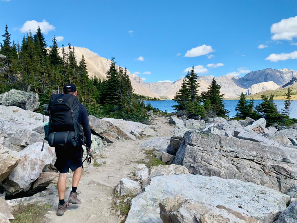Skoki Loop hike during Banff hiking trips